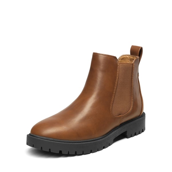 Classic Chelsea Ankle Booties - BROWNISH YELLOW PU -  0
